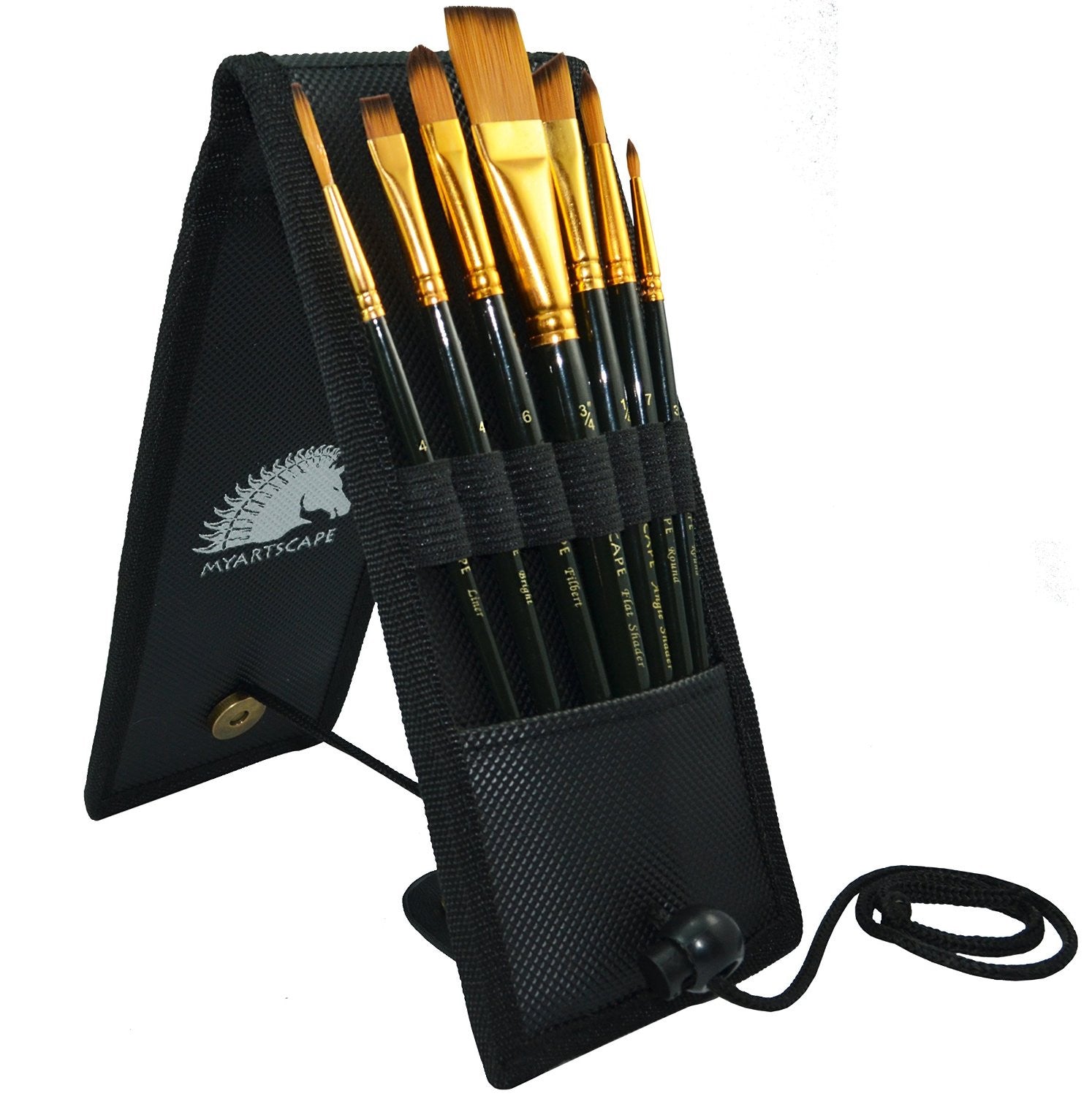 7-Pc Pocket Brush Set with Black Storage Case – MyArtscape