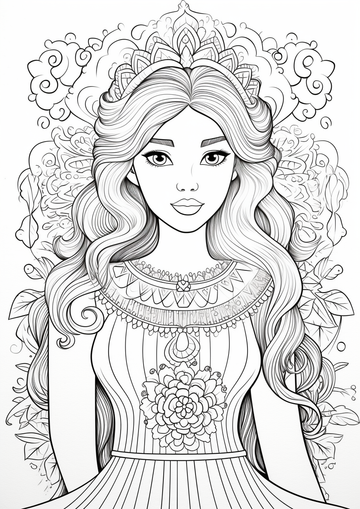 Princess Coloring Pages MyArtscape