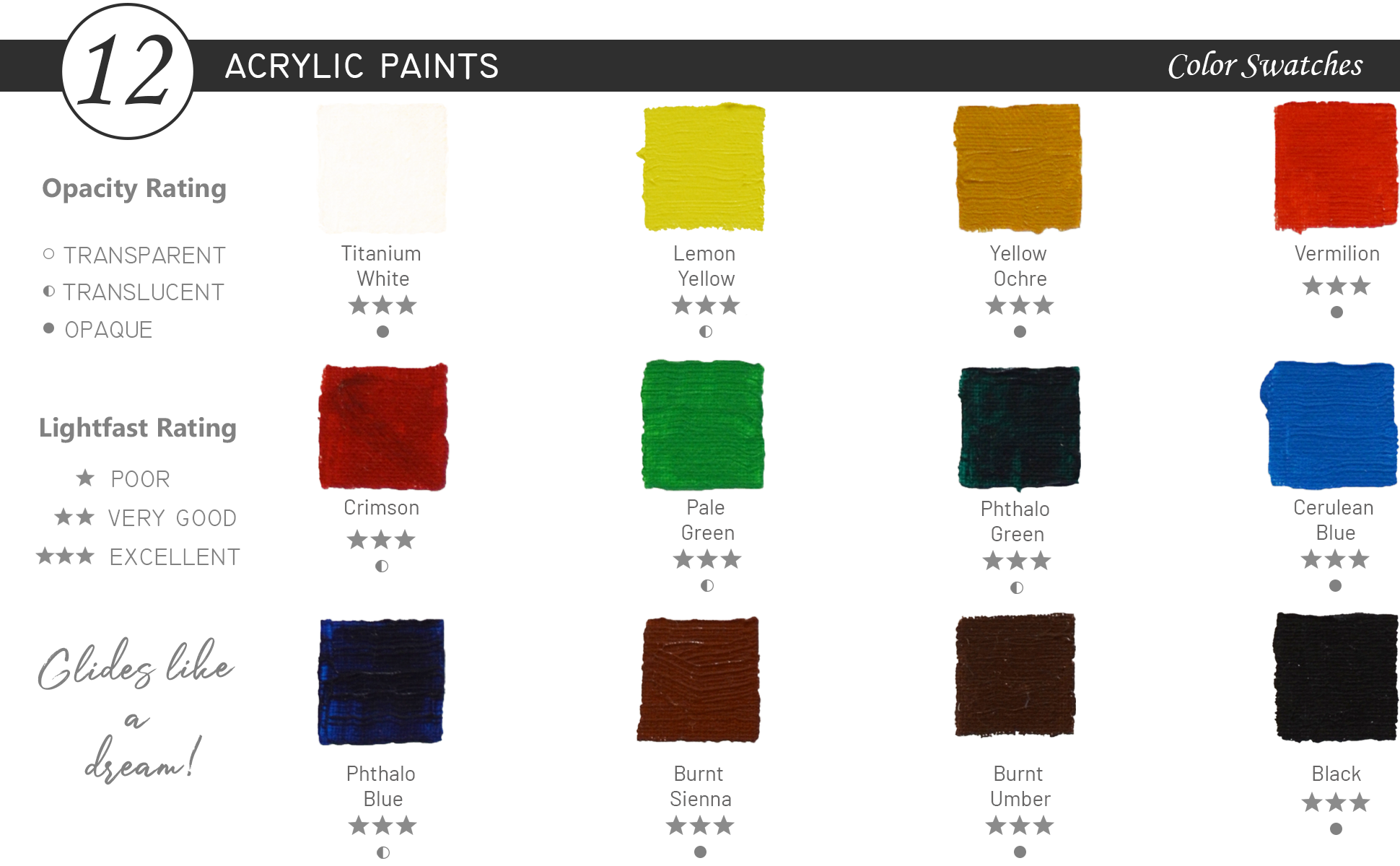 Acrylic Paints, 21ml Tubes - Set of 24 – MyArtscape