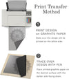 method of printing and transferring the design