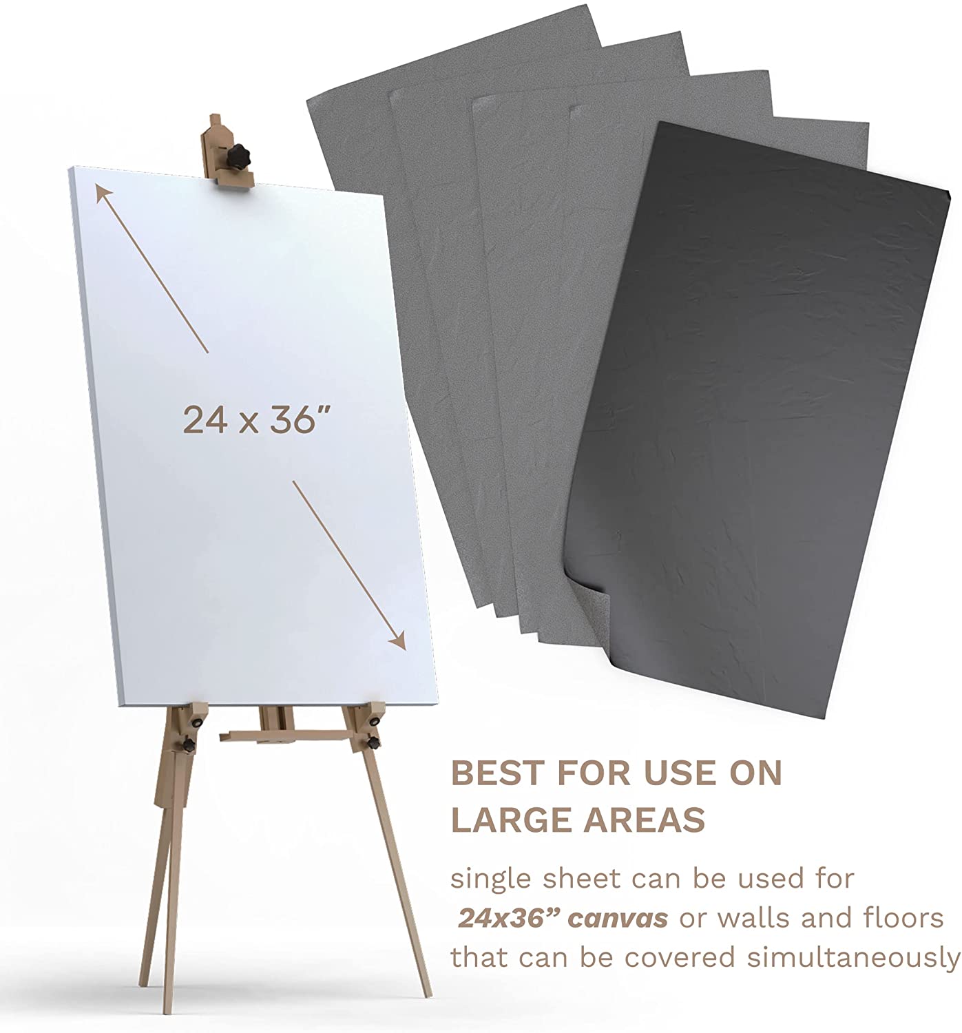 Graphite Transfer Paper, 9 x 13 - 50 Sheets - Black Waxed Paper