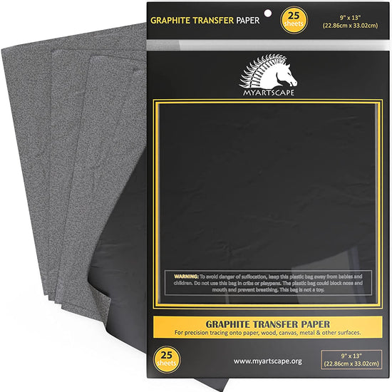 TRUArt Carbon Transfer Paper (Black) 100 pcs Reusable