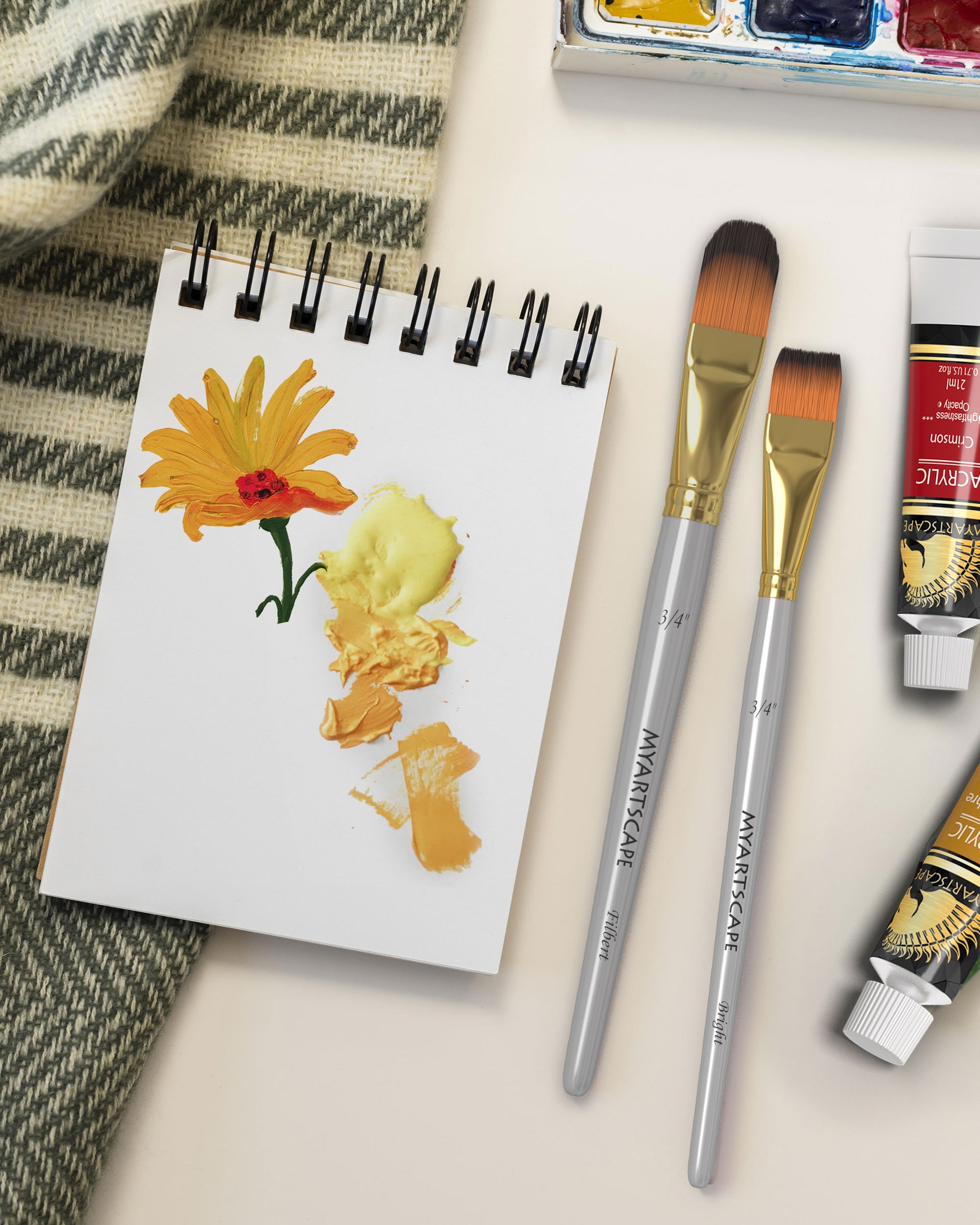 Artists' Favorite Short Handle Brushes