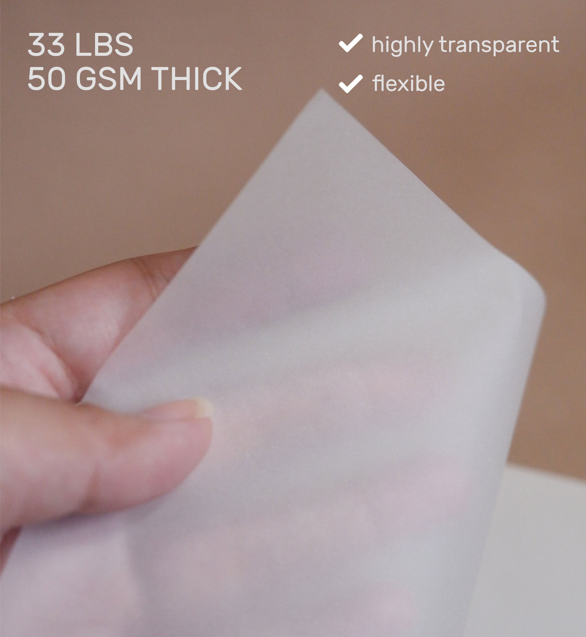 white trace paper sheets