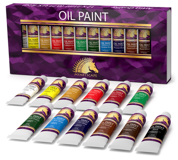 12 Dynamic Hues in Convenient 21ml Oil Paint Tubes